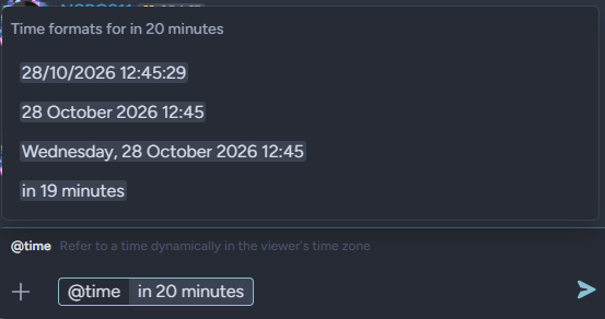 join in 20 minutes?